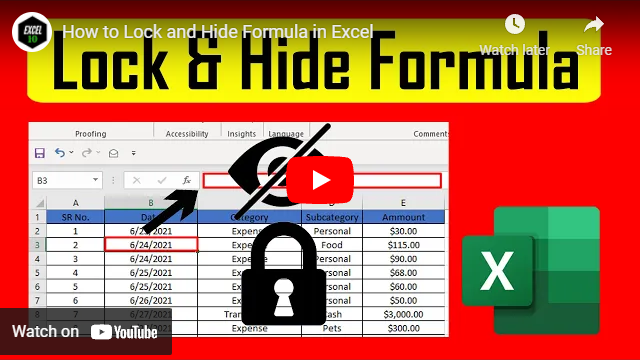 How to Lock and Hide Formulas in Excel